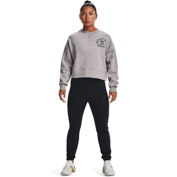 Under Armour Iron Paradise Project Rock Gray Crew Sweatshirt Loose Fit M - Picture 6 of 7